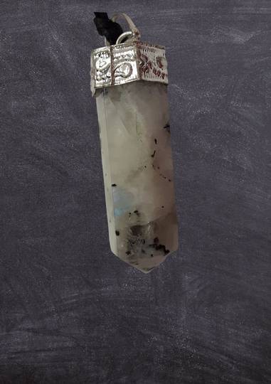 Rainbow Moonstone Point Pendant